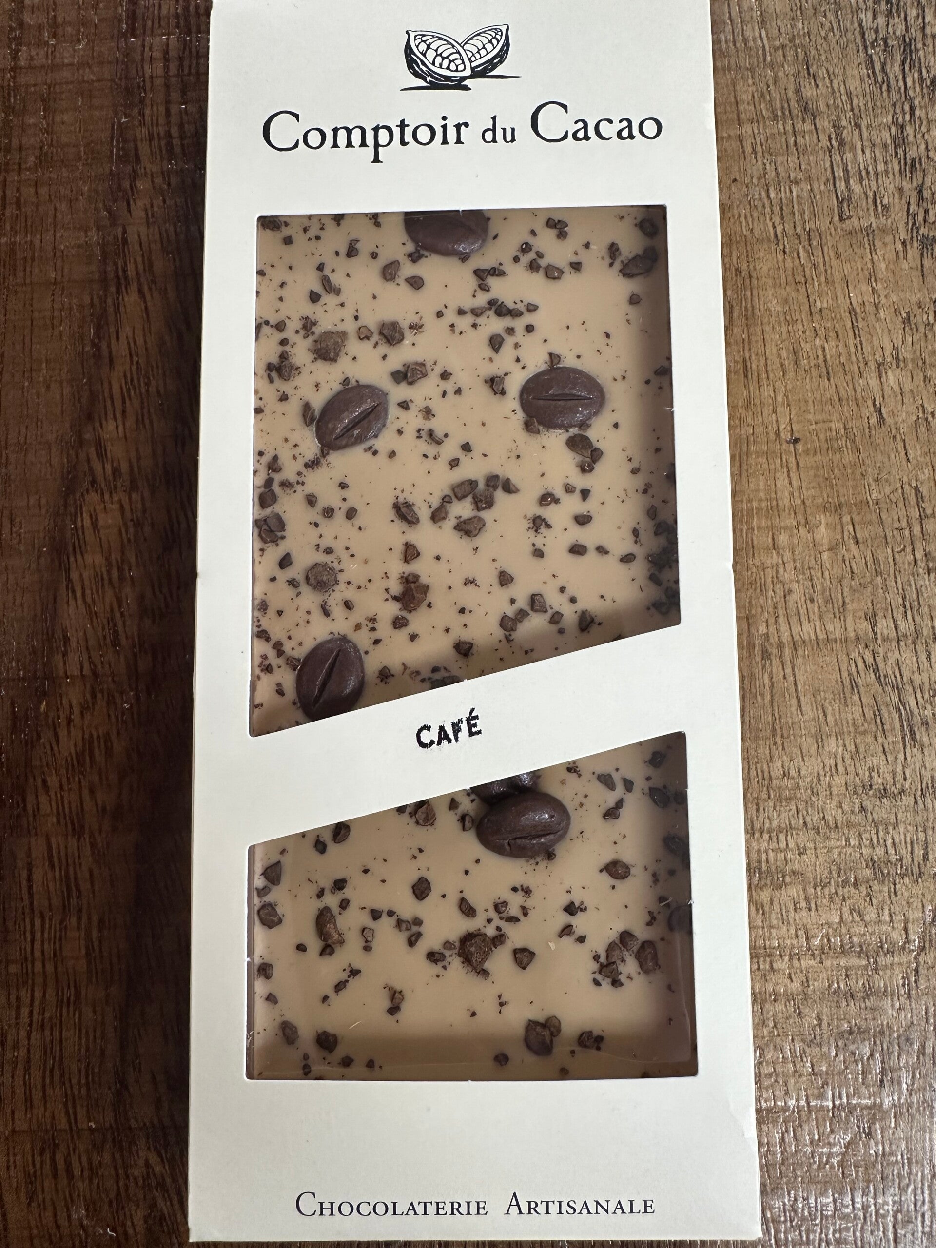Tablette chocolat blond café, COMPTOIR DU CACAO, 90g