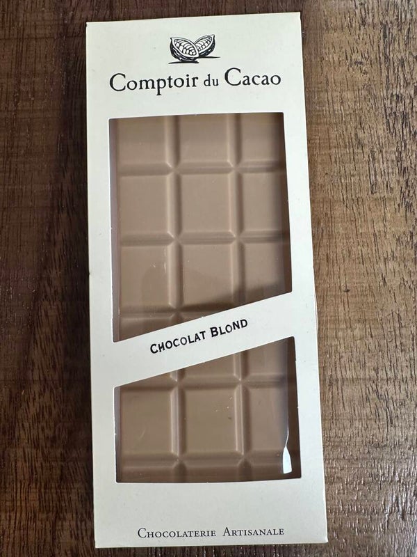 Tablette chocolat blond, COMPTOIR DU CACAO, 90g