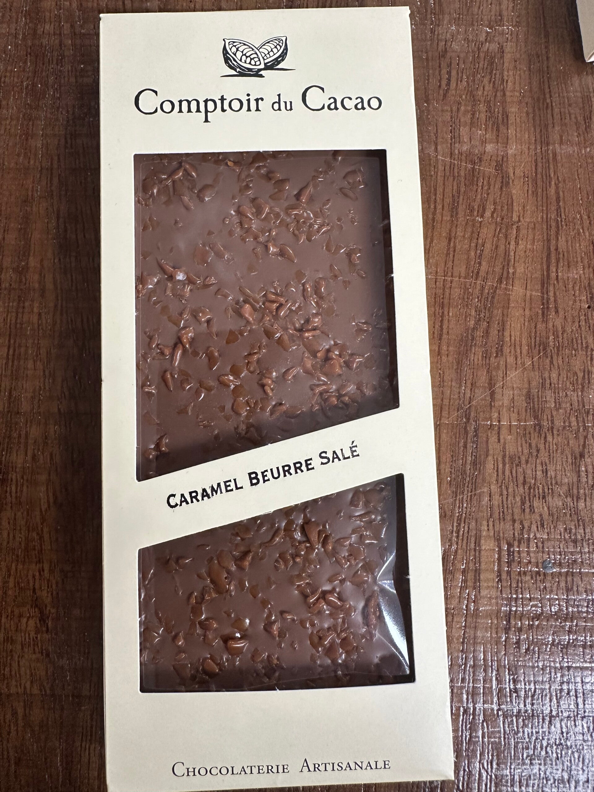 Tablette lait caramel beurre salé, COMPTOIR DU CACAO, 90g