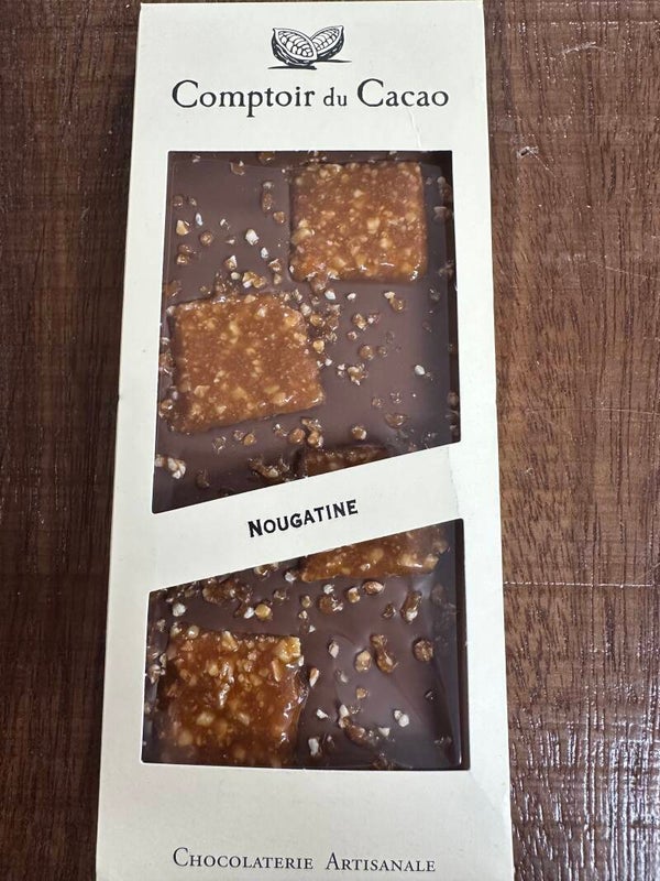 Tablette lait nougatine, COMPTOIR DU CACAO, 90g