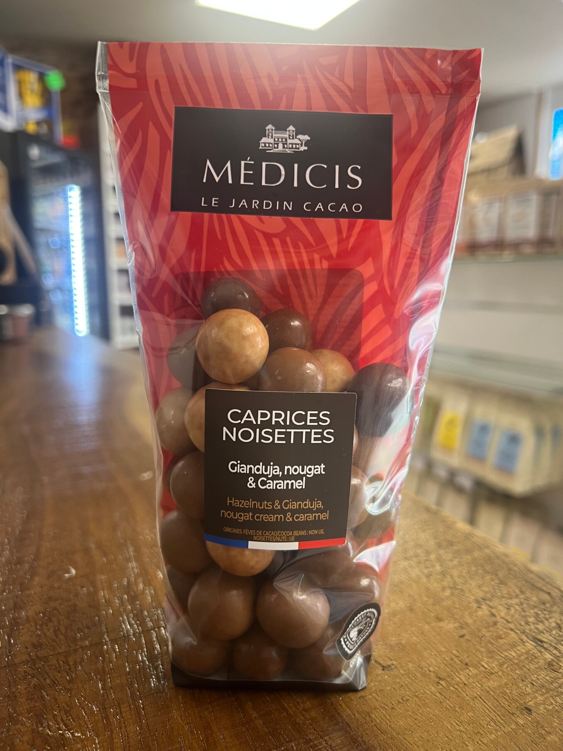 Caprices noisettes Gianduja, nougat et caramel