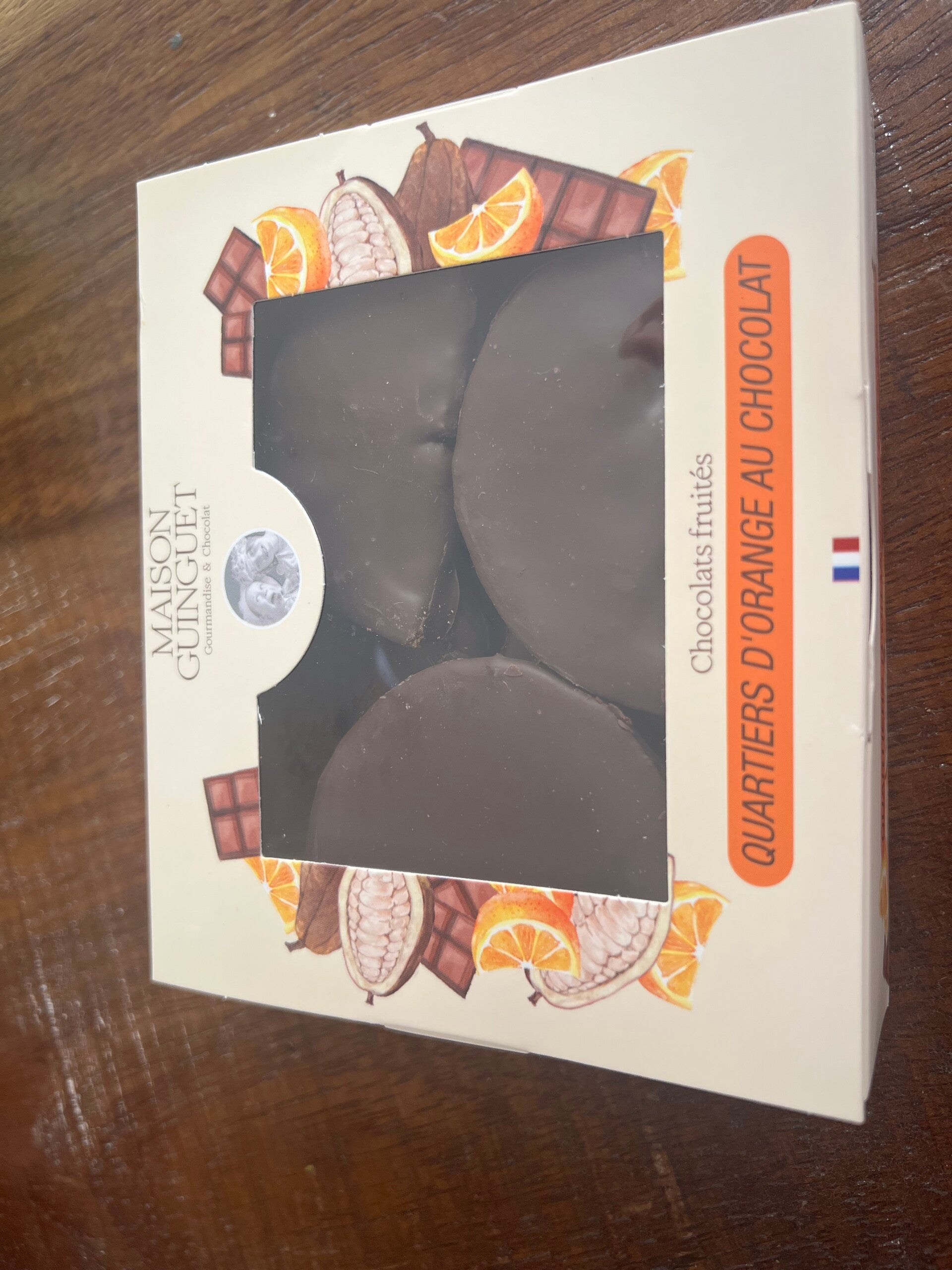 Quartiers d’oranges confites au chocolat