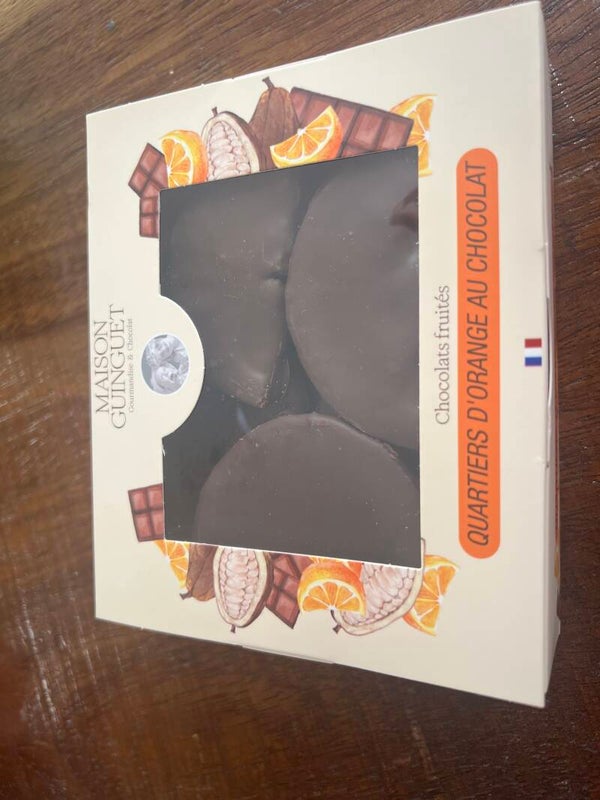 Quartiers d’oranges confites au chocolat