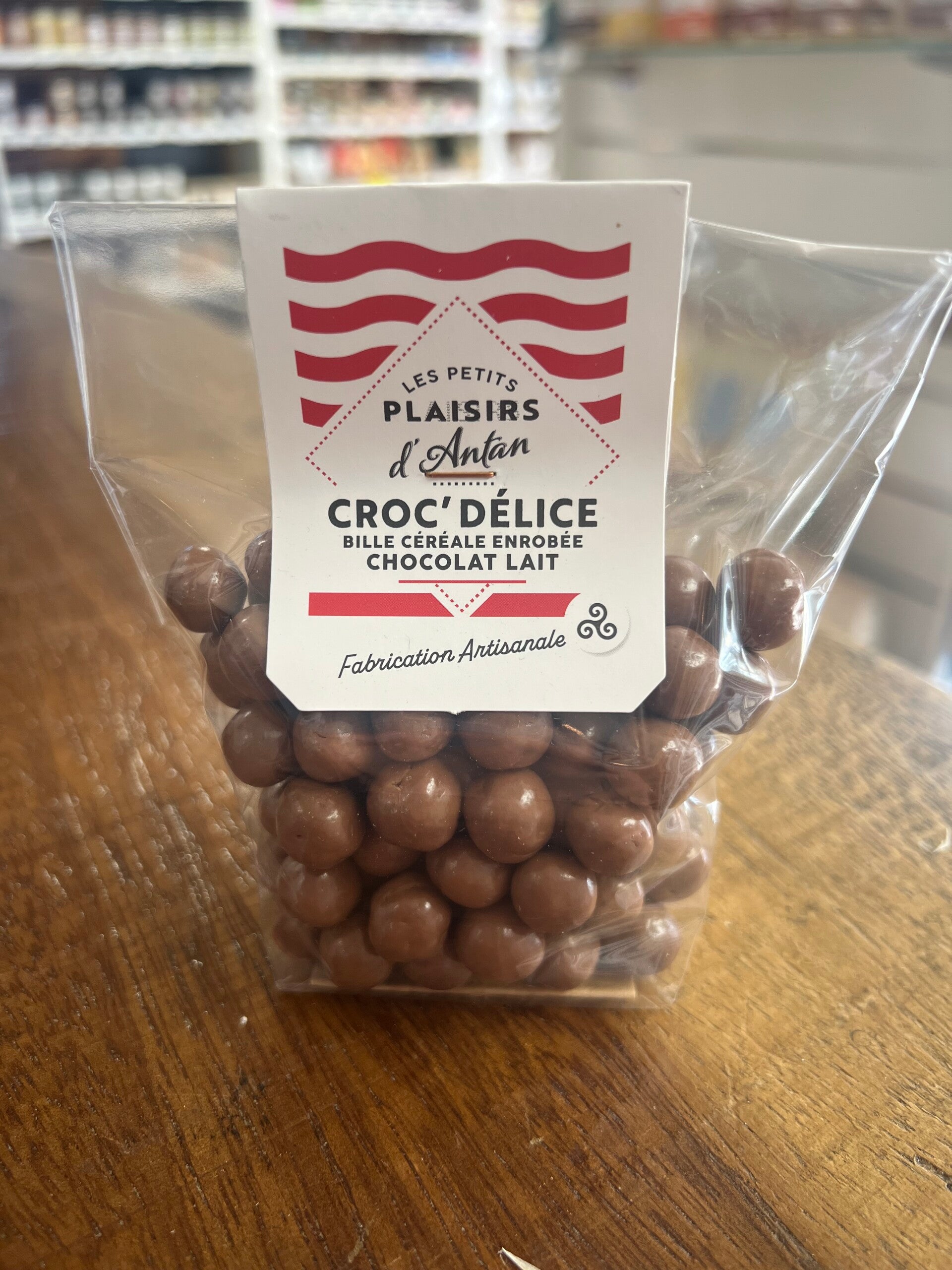 Croc’délice, bille céréale enrobée chocolat lait