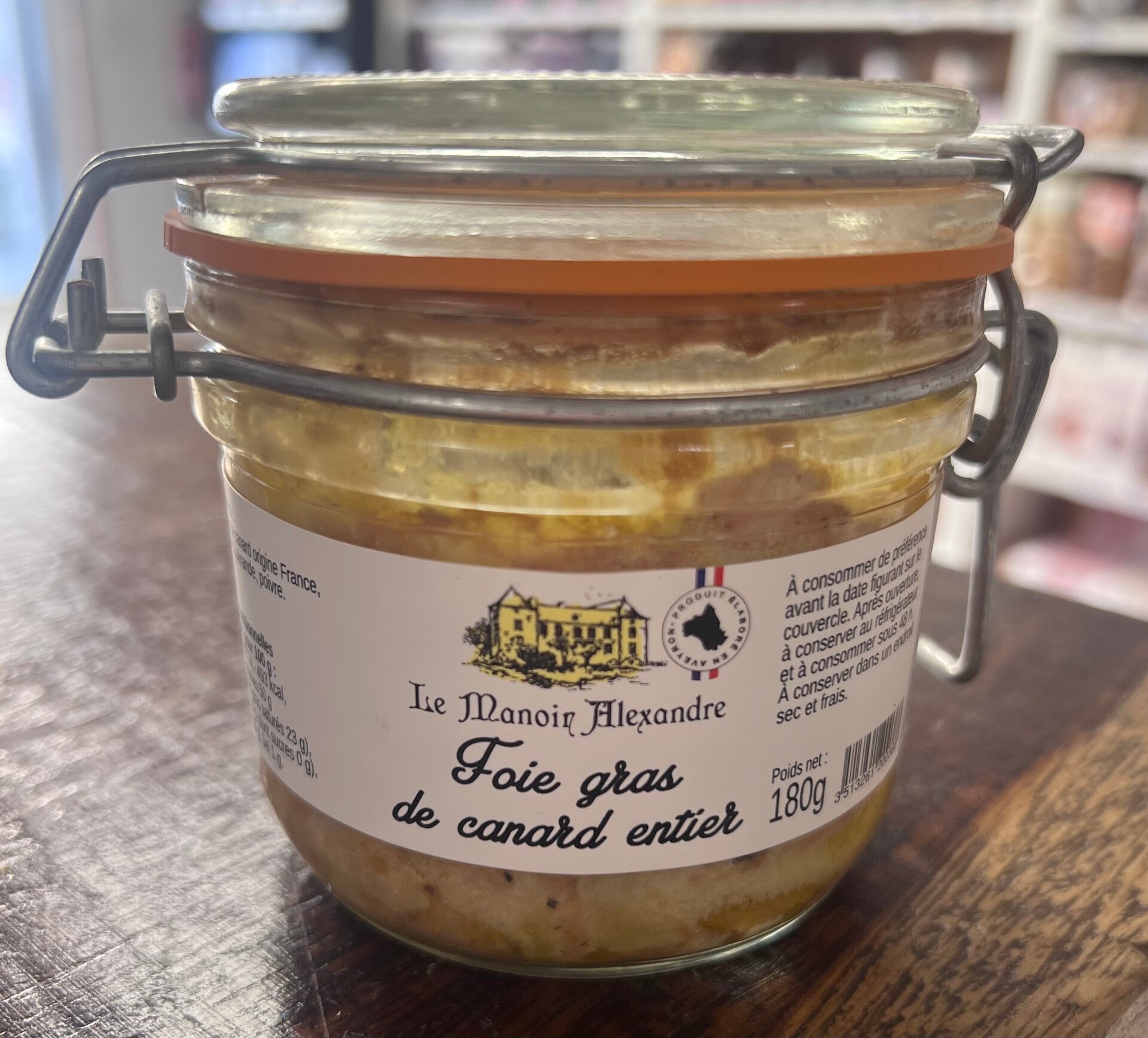 Foie gras de canard entier 180g