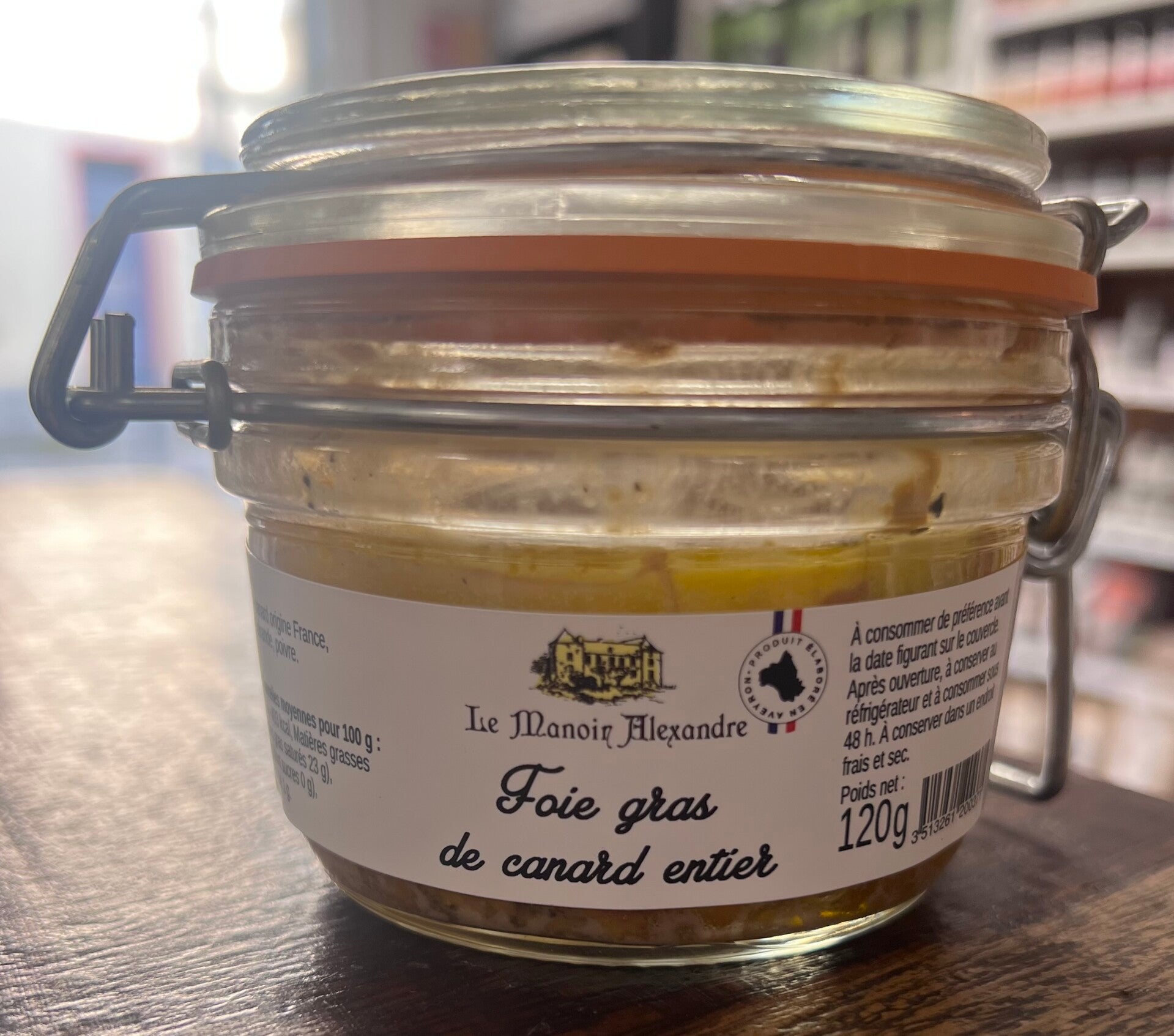 Foie gras de canard entier 120g
