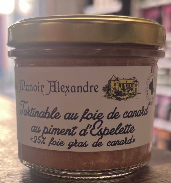 Tartinable au foie de canard au piment d’Espelette