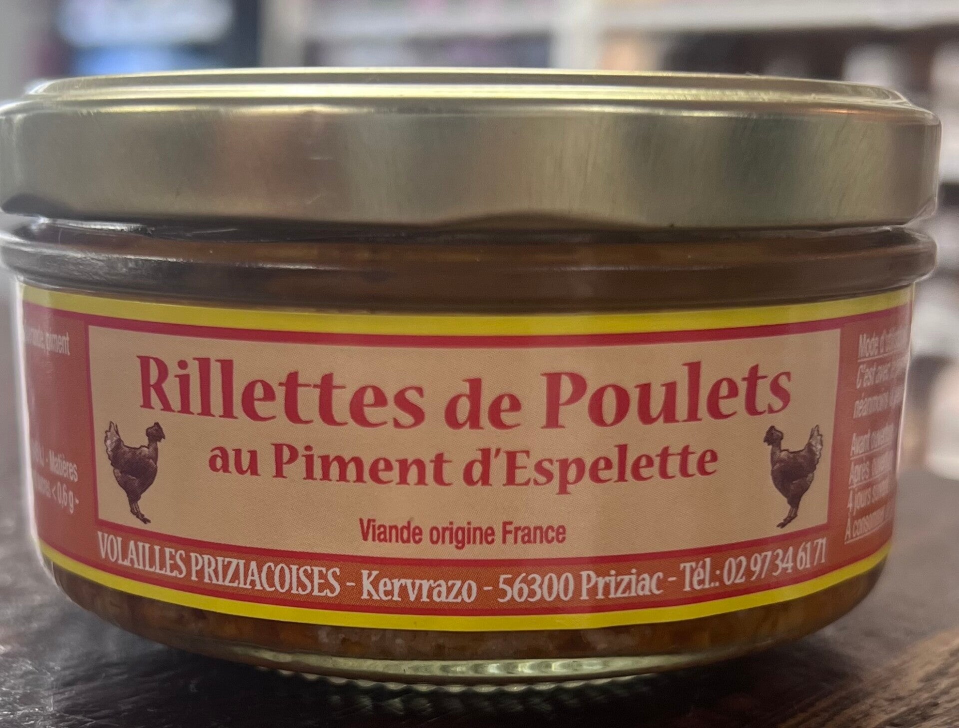 Rillettes de Poulets au Piment d’Espelette