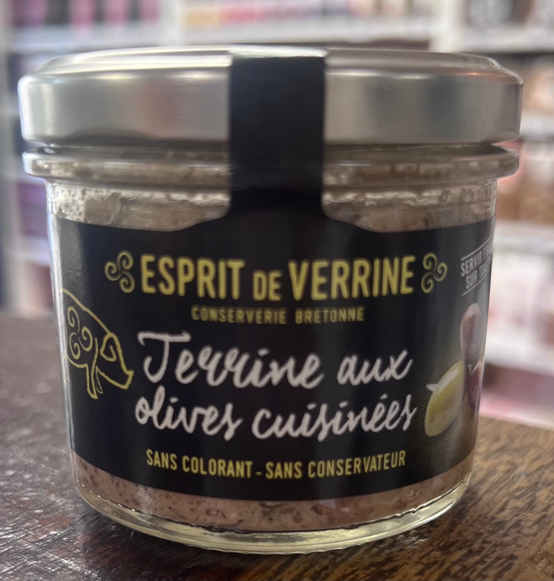 Terrine aux olives cuisinées