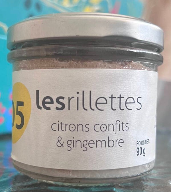 Les rillettes citrons confits et gimgembre