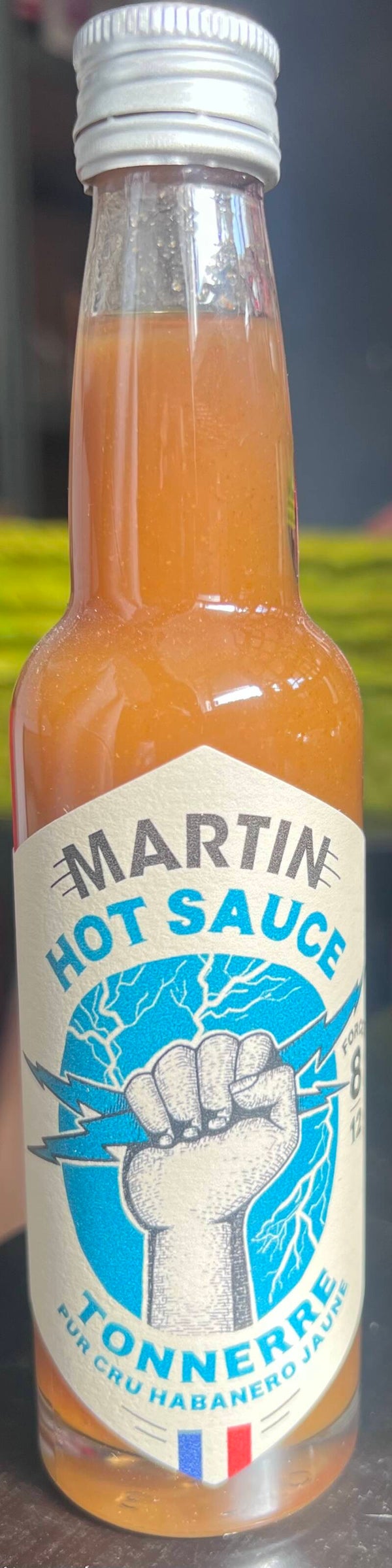 Hot sauce Tonnerre (pur cru habanero jaune) force 8/12