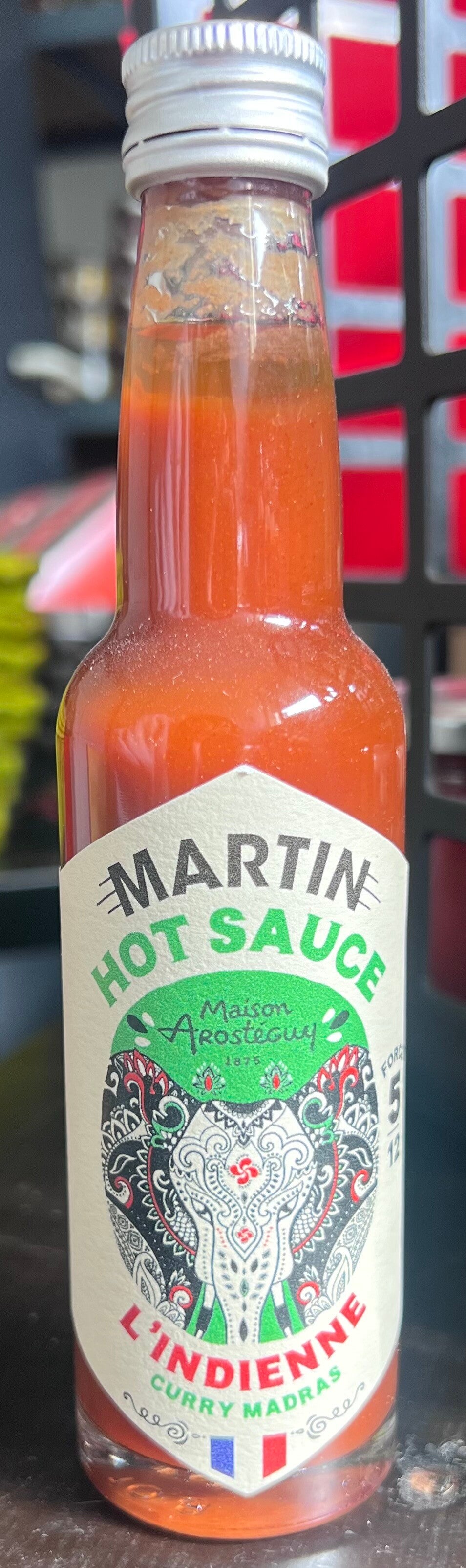 Hot sauce l’indienne (curry madras) force 5/12