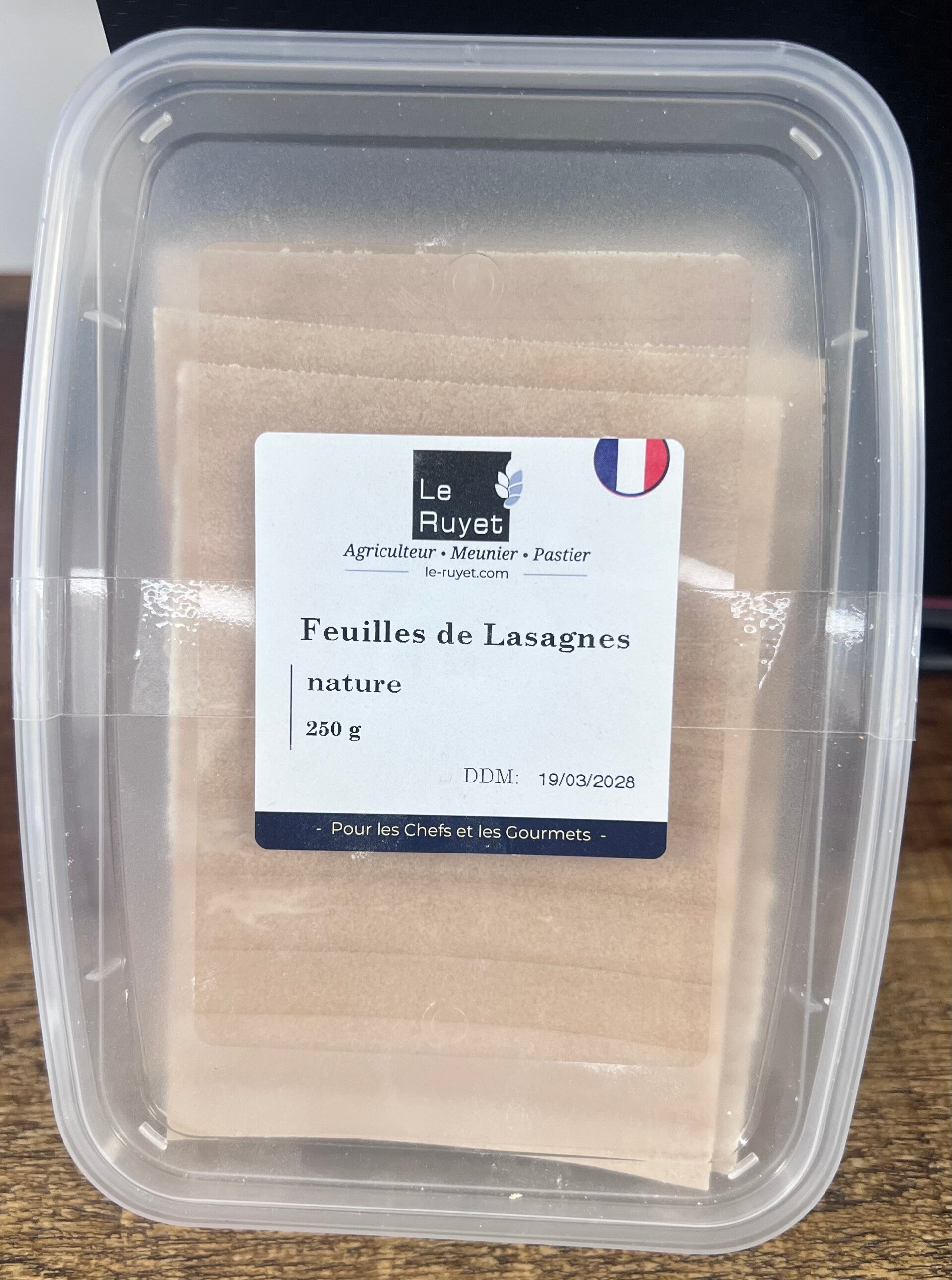 Feuilles de lasagnes nature