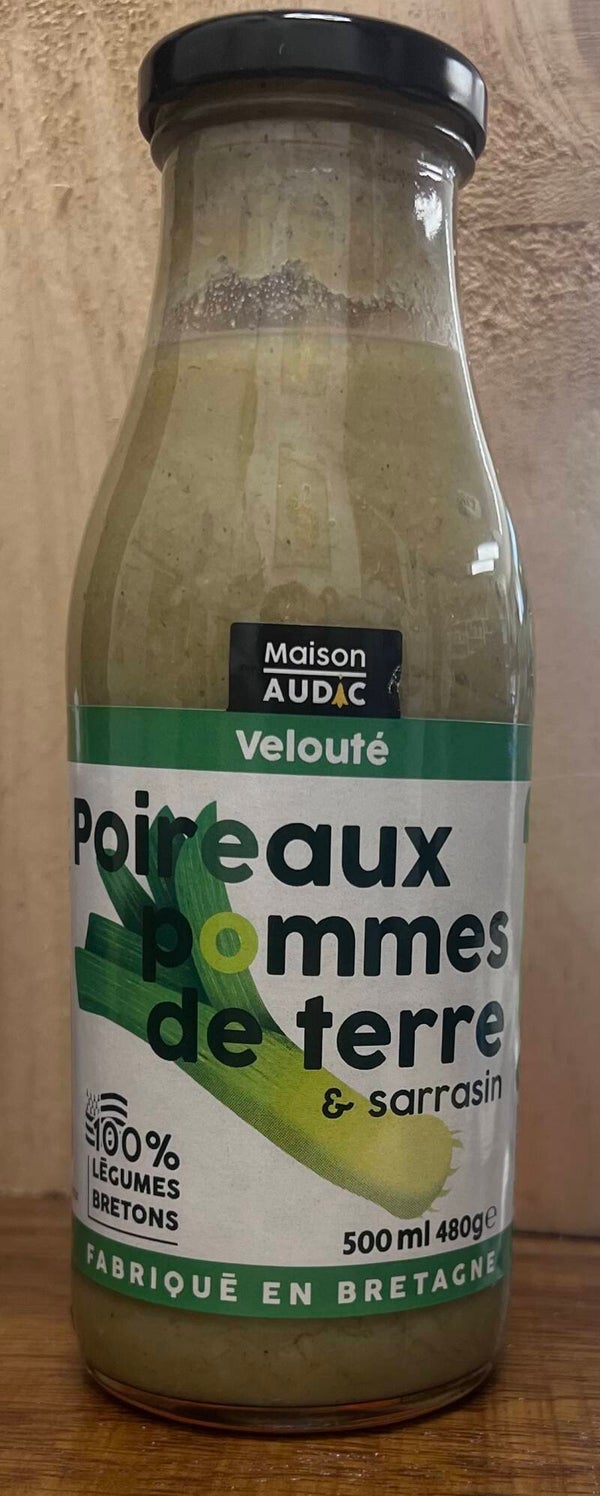 Velouté poireaux pommes de terre et sarrasin