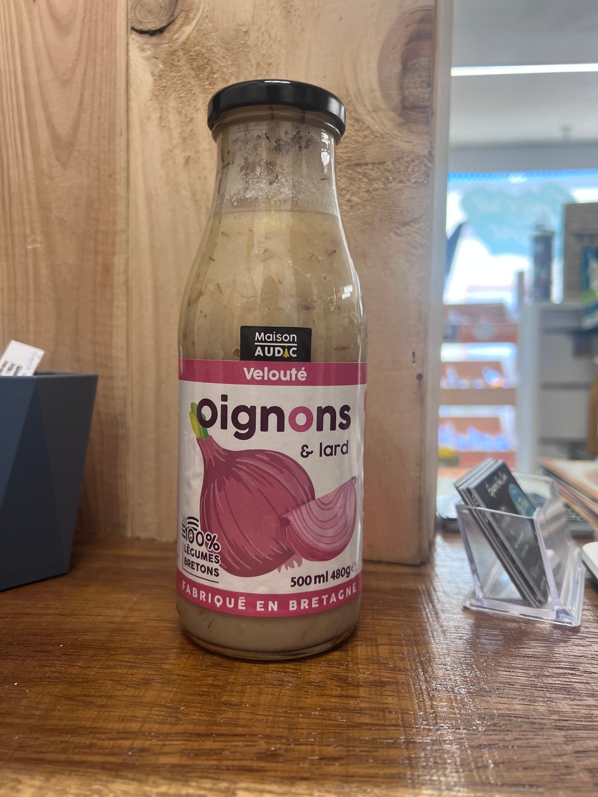 Velouté oignons et lard