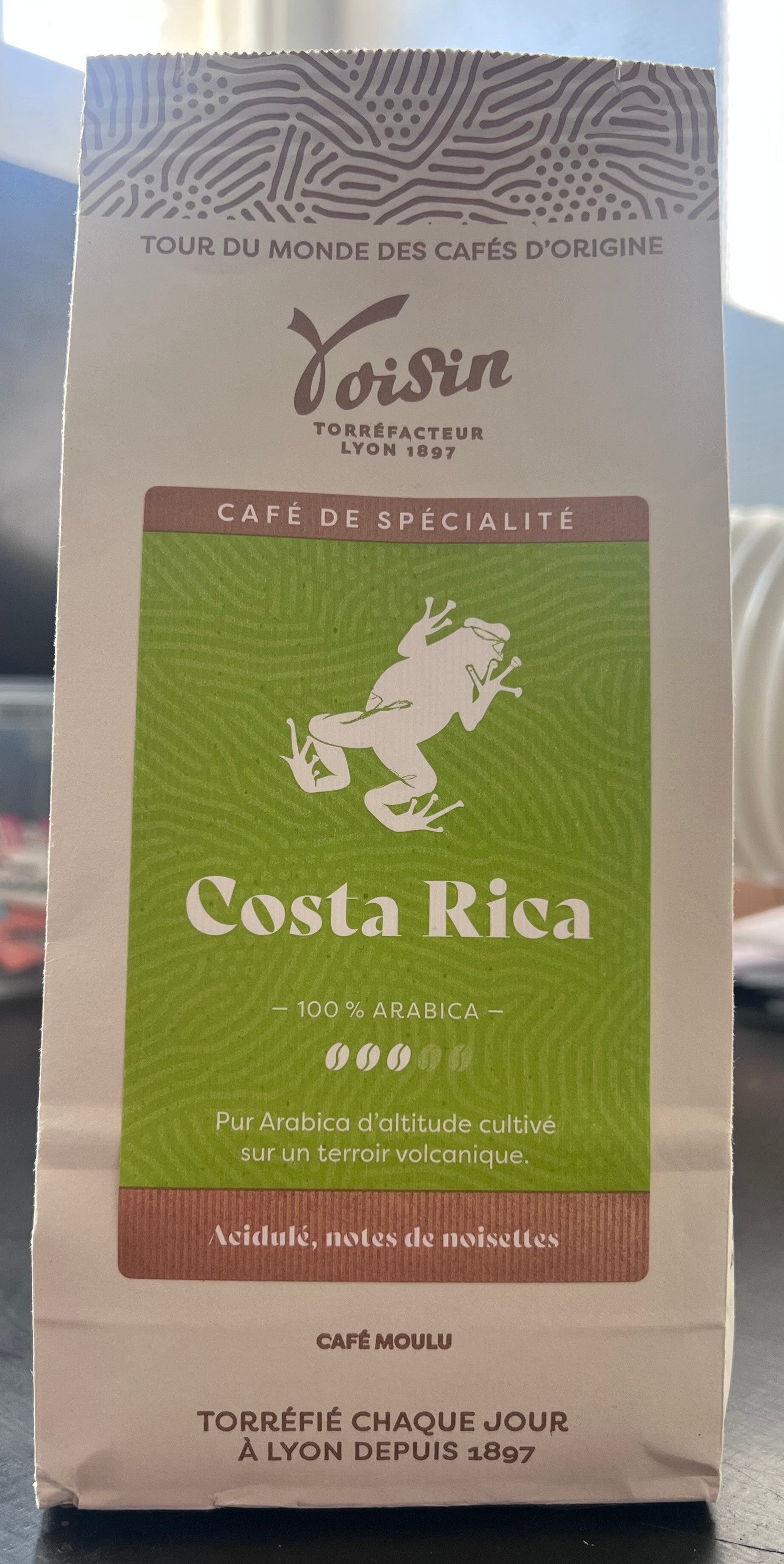 Café VOISIN, moulu Costa Rica, 100% Arabica, 250g