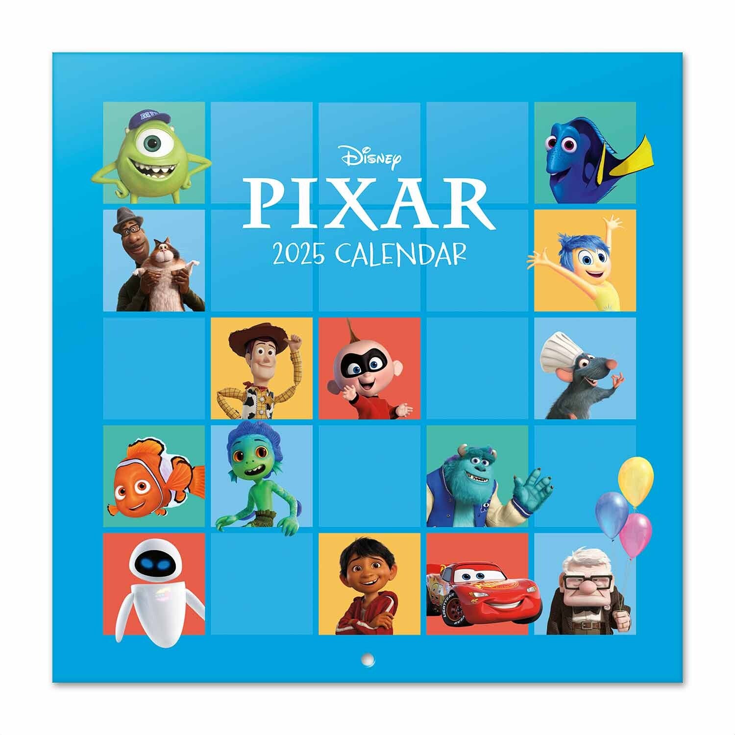 PIXAR Films Calendrier Mural 2025 PIXAR Movies Wall Calendar
