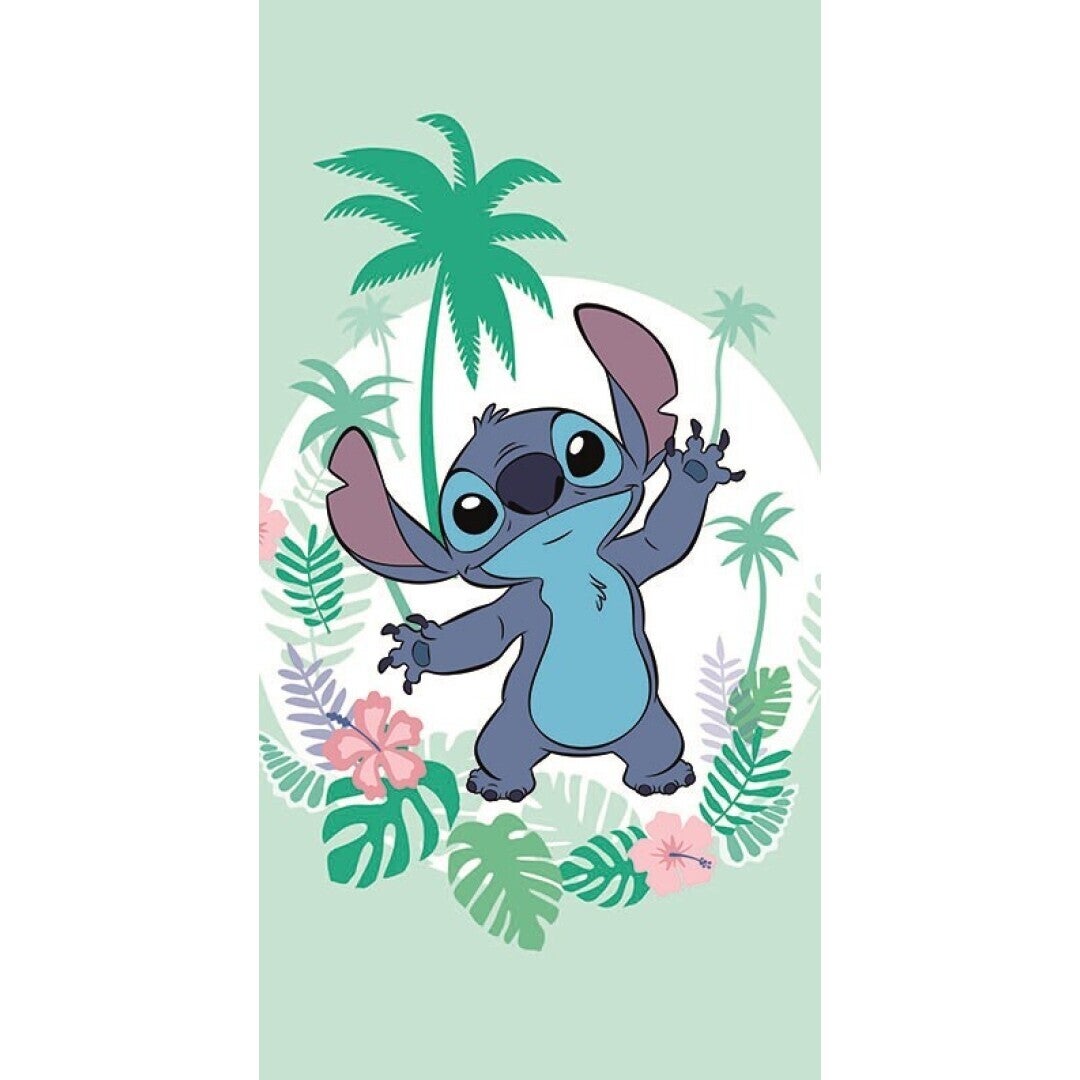 Serviette De Plage Stitch Lilo Et Stitch - 70x140 Cm - Officielle Et Super Douce !