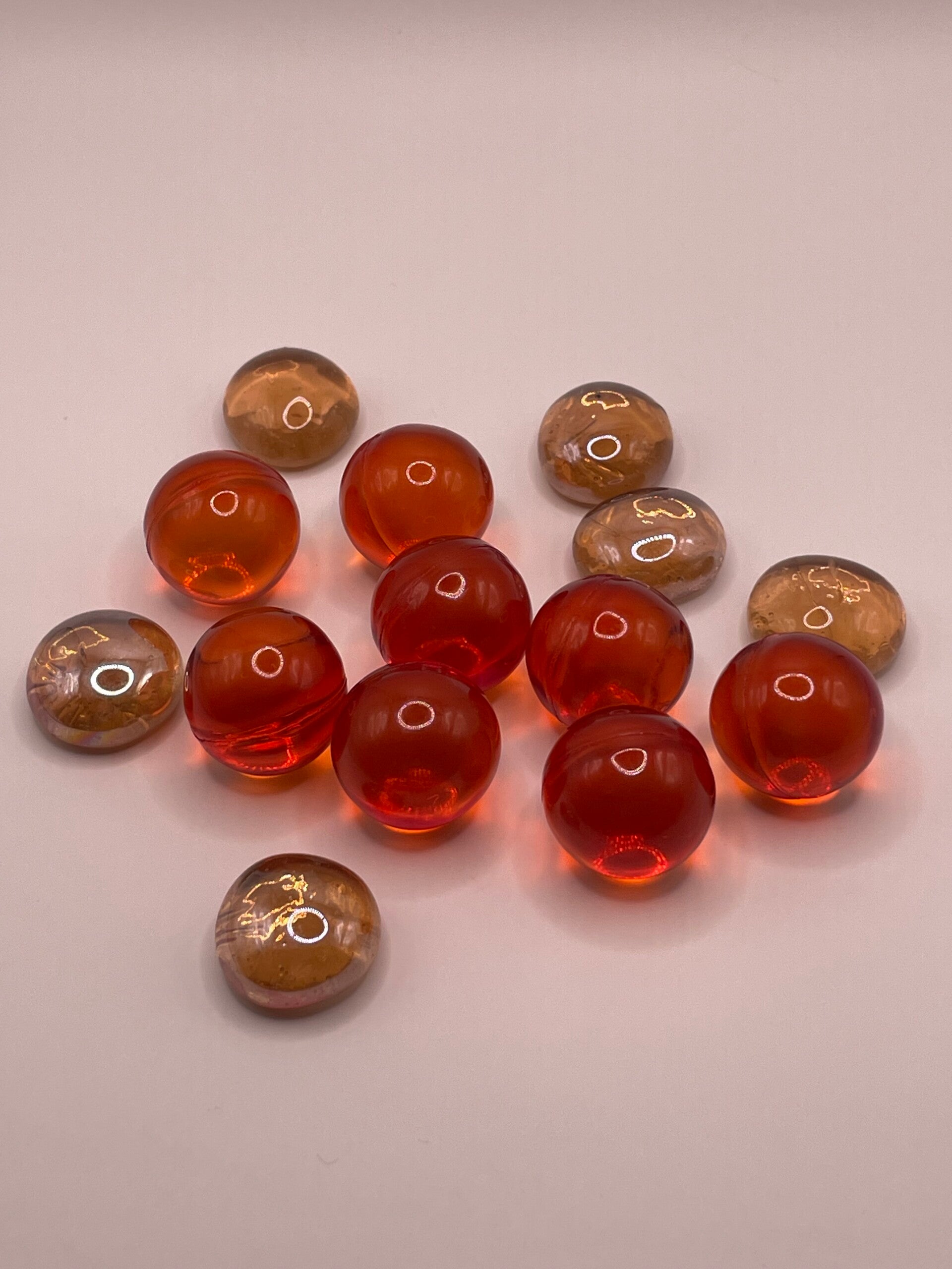 Perles de bain abricot