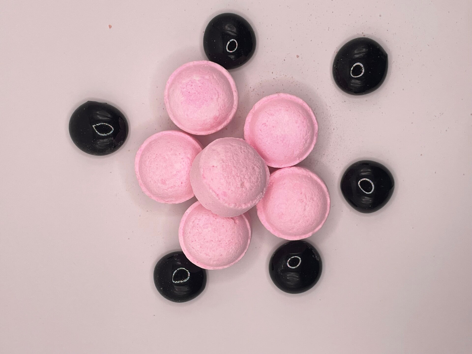 Mini-billes de bain rose