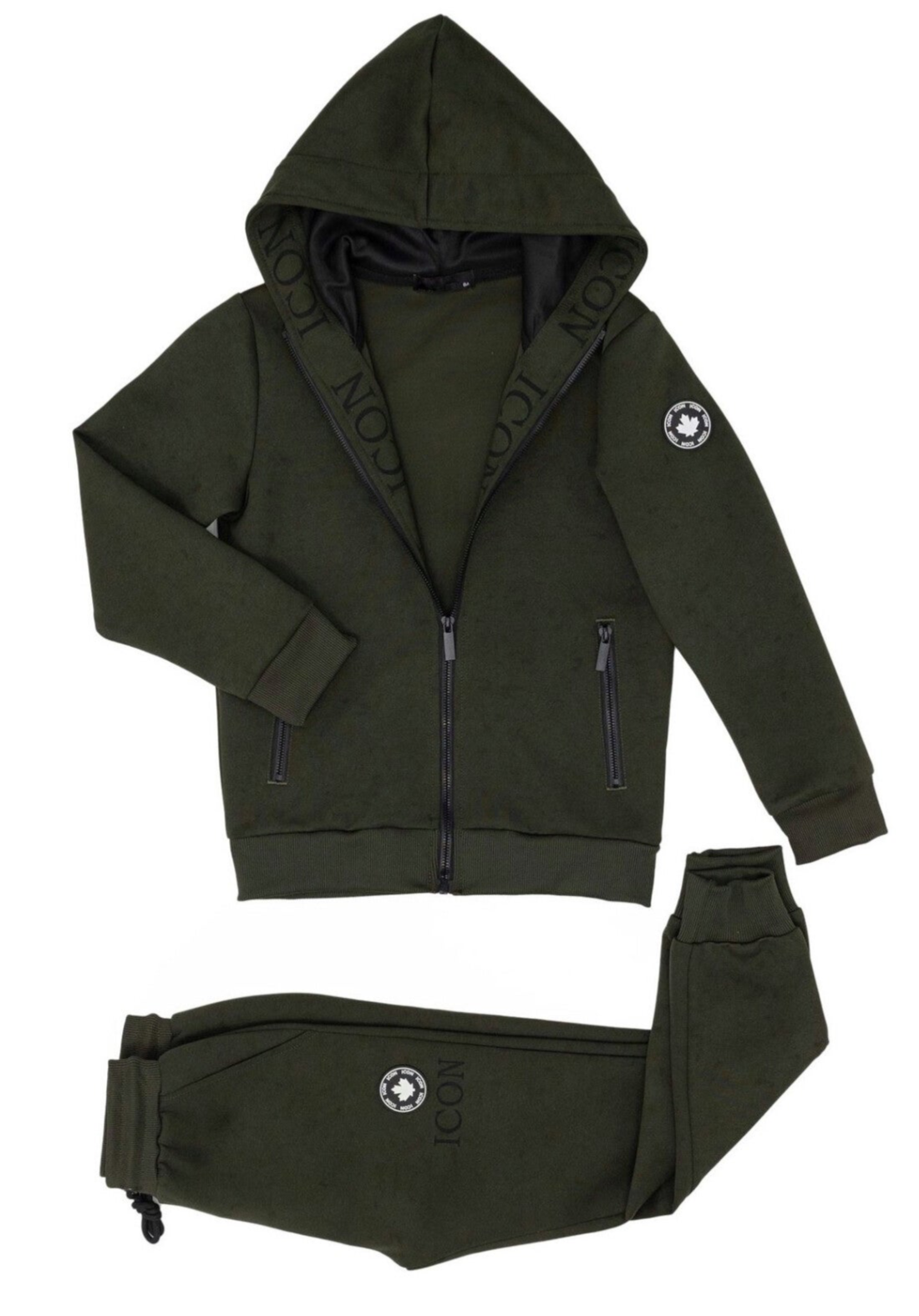 Khaki “Icon” – Stoer & Comfortabel Trainingspak