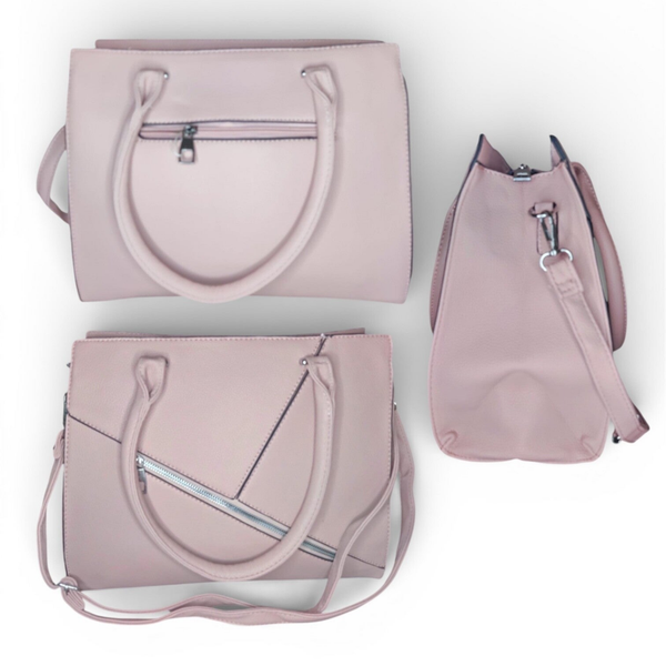 Elegante licht roze schoudertas