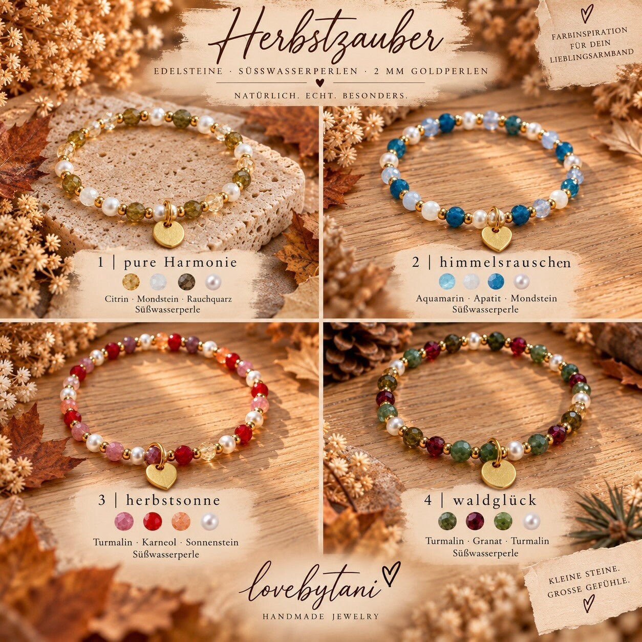Edelstein-Armband Herbstzauber