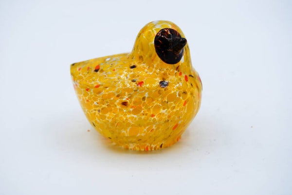 BODA  . BERTIL VALLIEN. SMAL BIRD IN YELLOW AND  BROWN. LABELED.