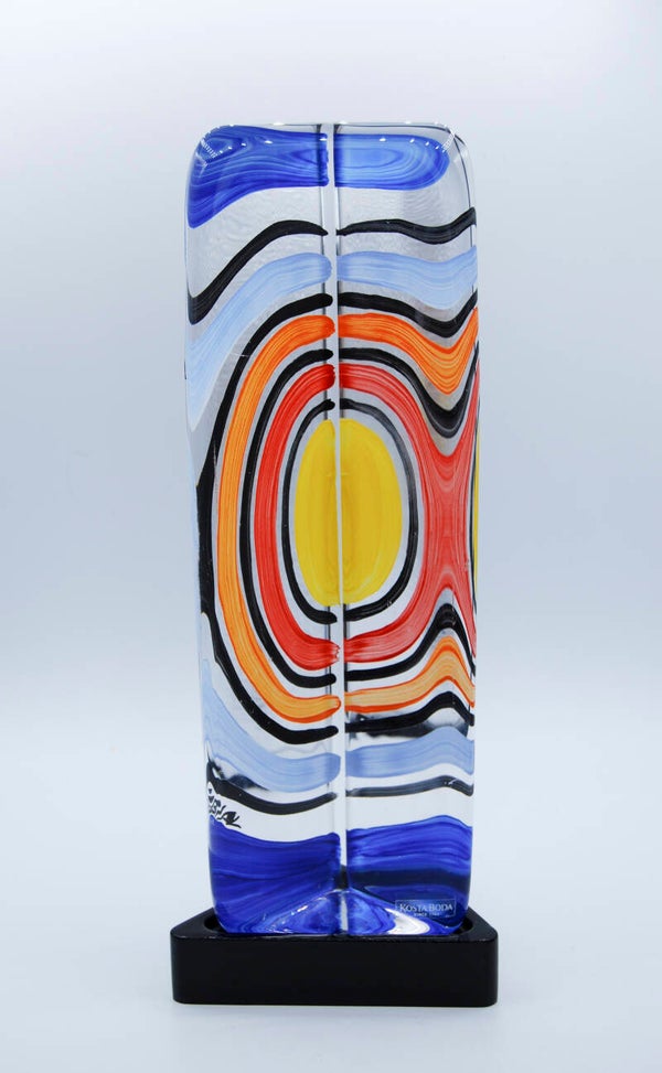 KOSTA BODA : MONICA BACKSTRÖM. LARGE ART OBJECT "KALEIDOSCOPE