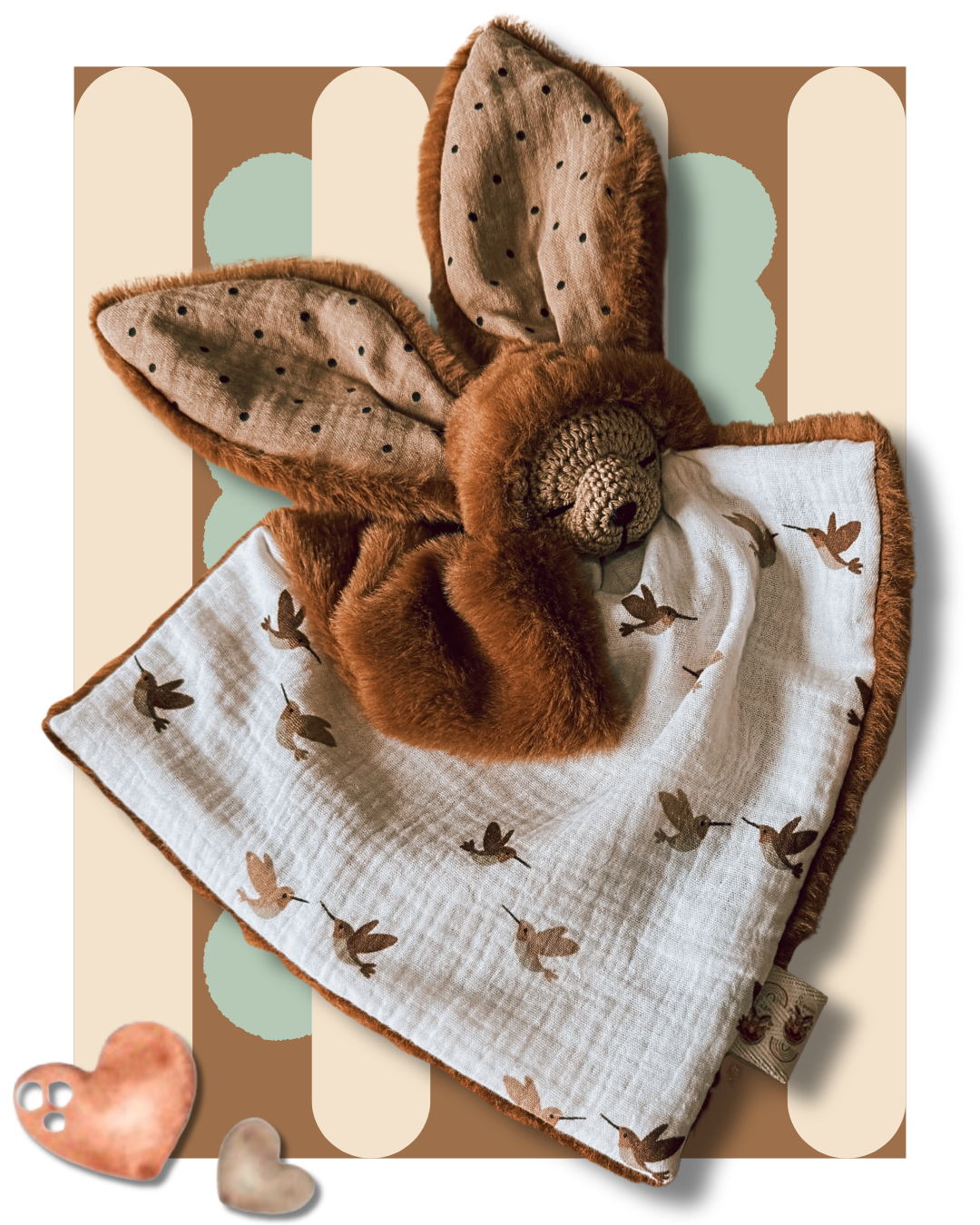 Léon P'tit Nourson Ptit Colibri/Peluche Chocolat