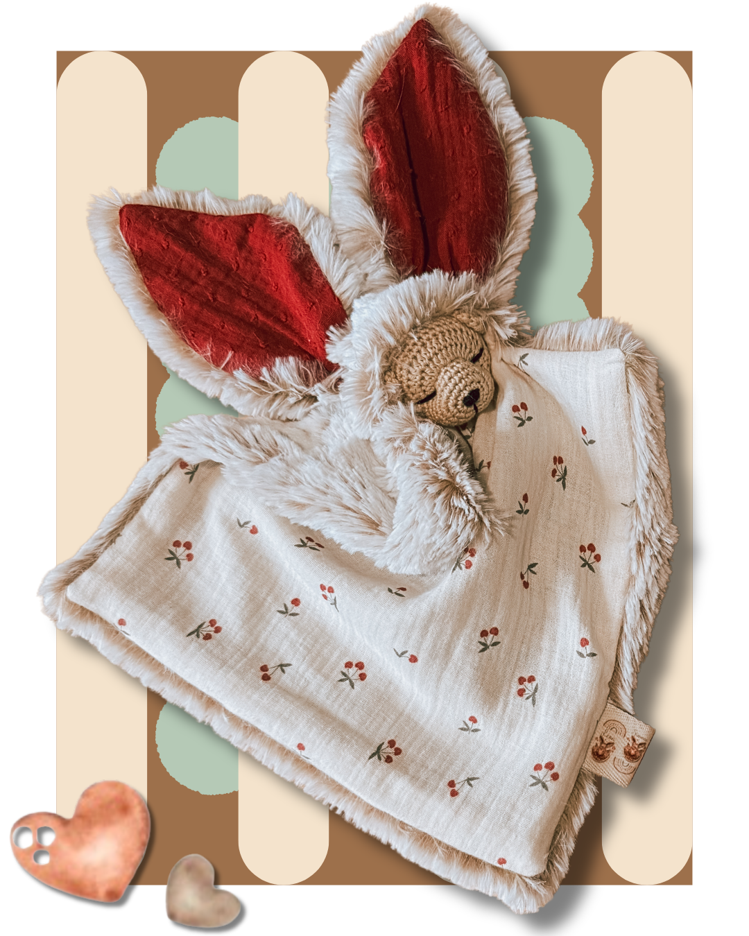 Simone P'tite Noursonne Ptite Cerise/Plush Camel