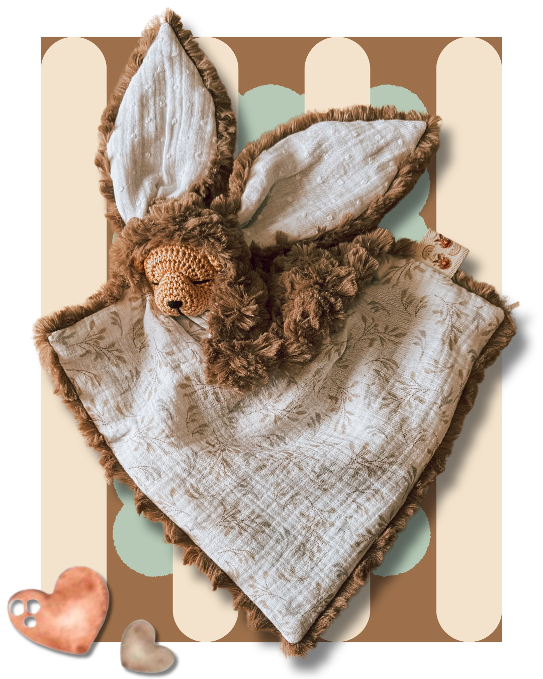 Léon P'tit Nourson Ptit Feuillage/Fluf Chocolat