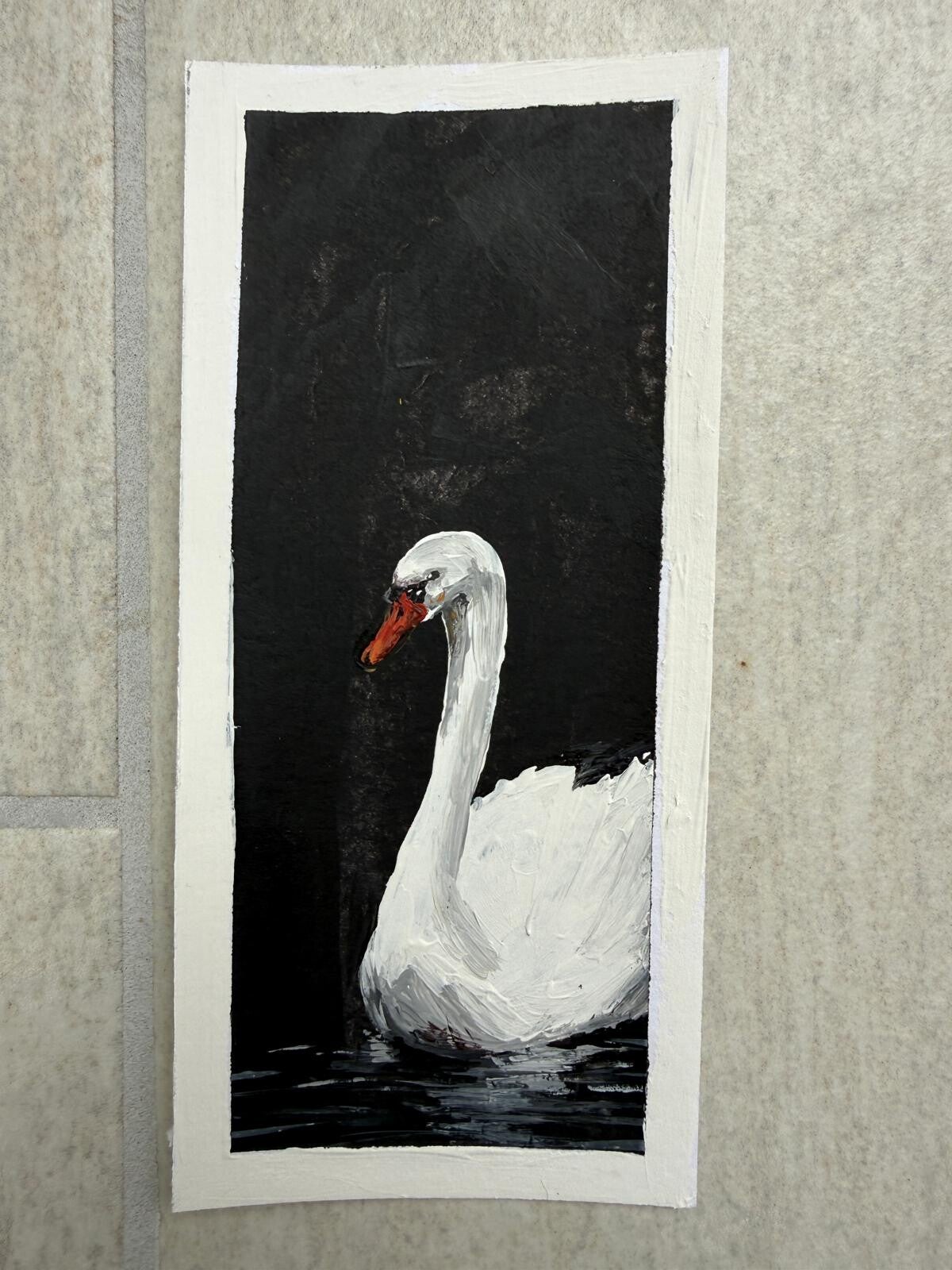 Schwan so wies wie Schnee.