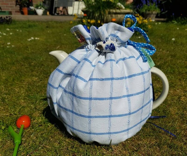Blauw/wit