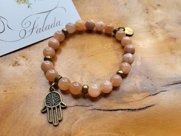 Roze Maansteen ~ Hamsa