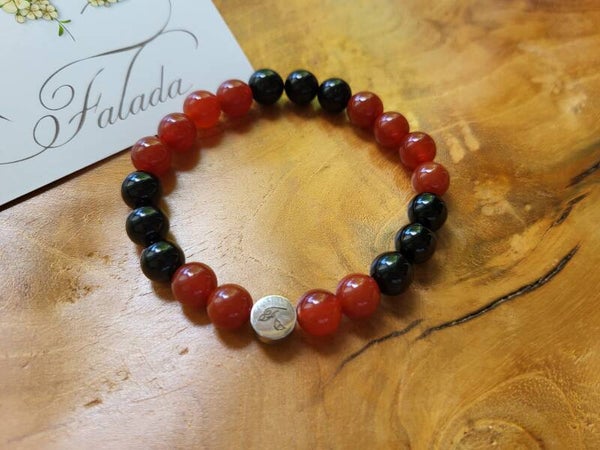 Carneool & Onyx Bracelet