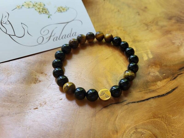 Onyx & Tijgeroog Bracelet