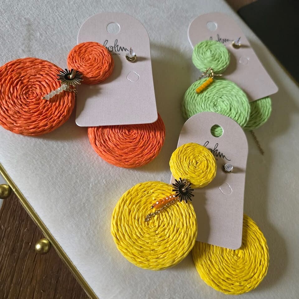 Boucles d’oreilles estivales acier