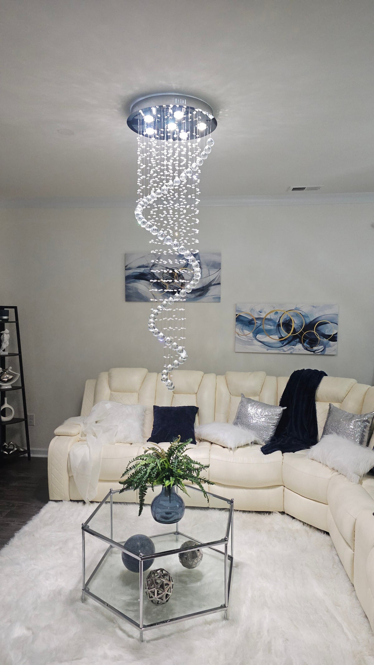 Recent lighting installation job completed by Kais Pro Repairs with clean wiring and a finished look