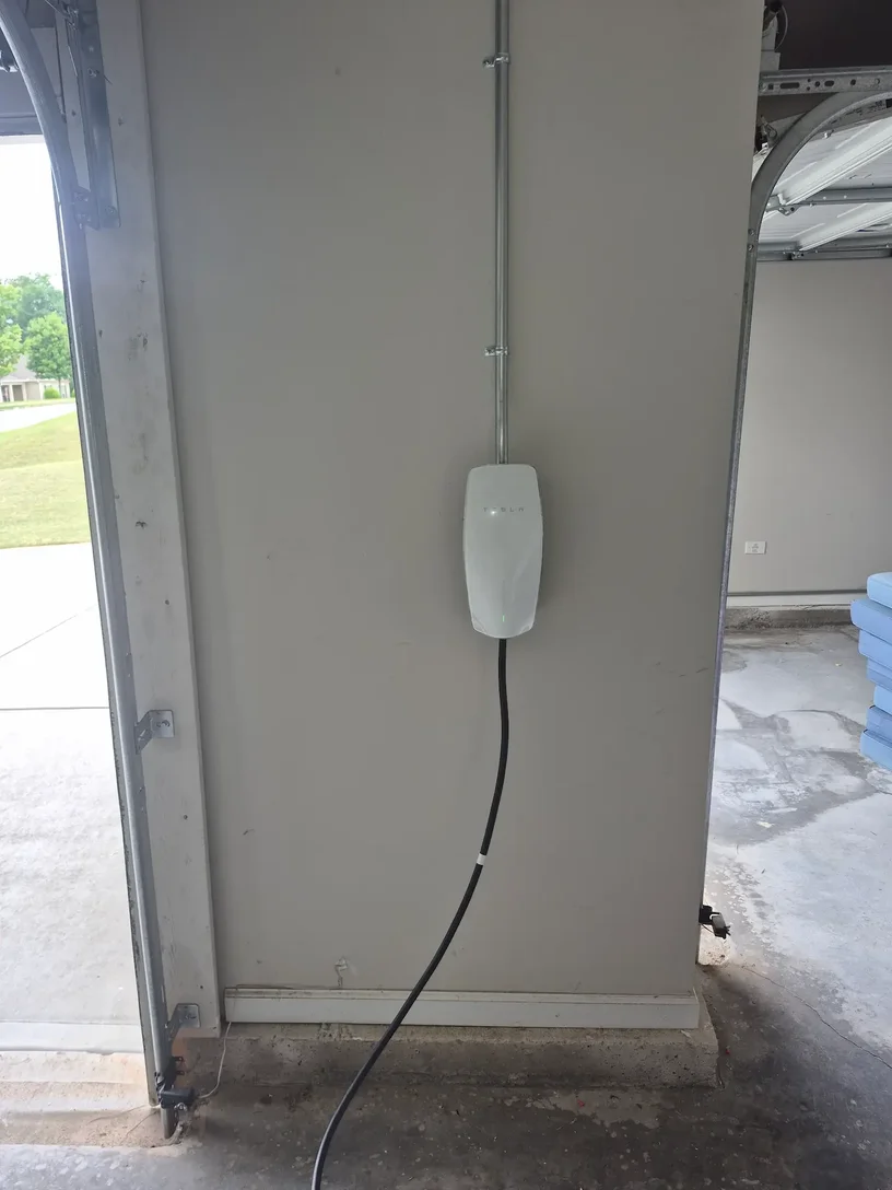 Level 2 home EV charger installed by Kais Pro Repairs