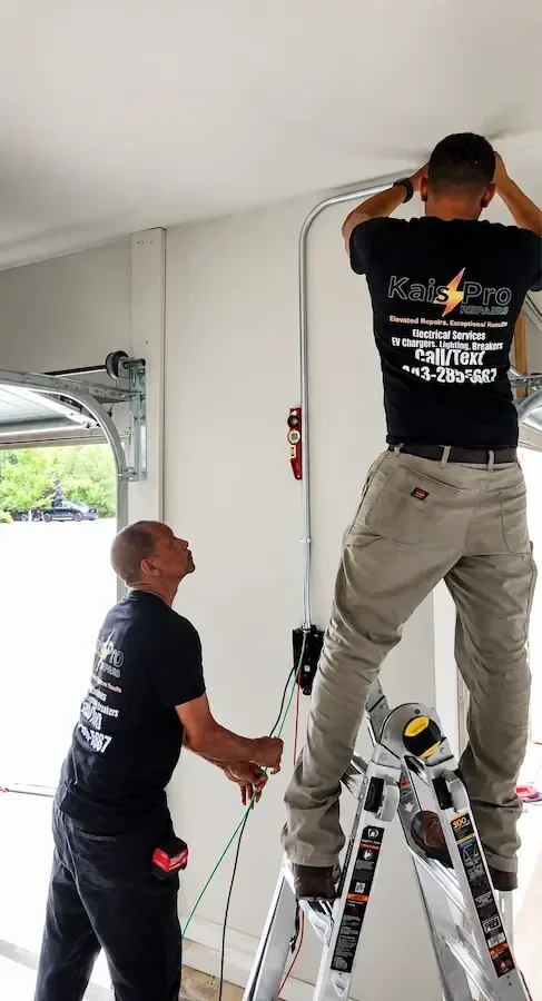 Residential Level 2 EV charger installation by Kais Pro Repairs in Loganville Georgia