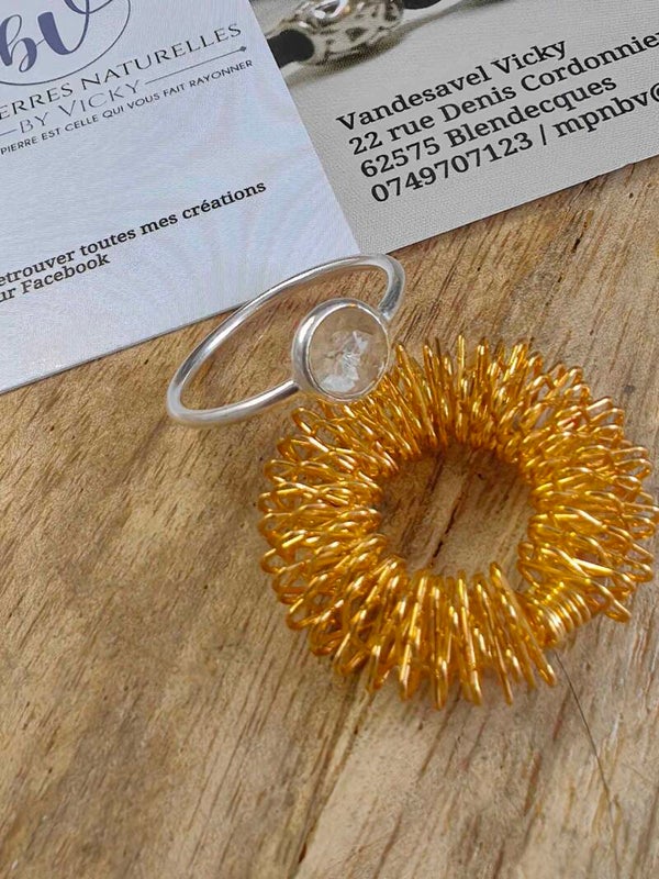 Bague argent 925 Quartz