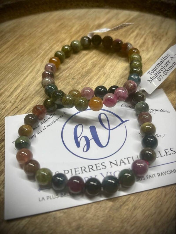 Bracelet Tourmaline multicolore (Mali)