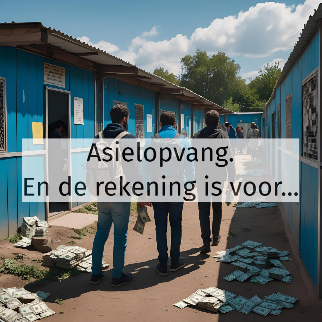 Drukte bij opvangcentrum in Nederland door hoge instroom asielzoekers 2025