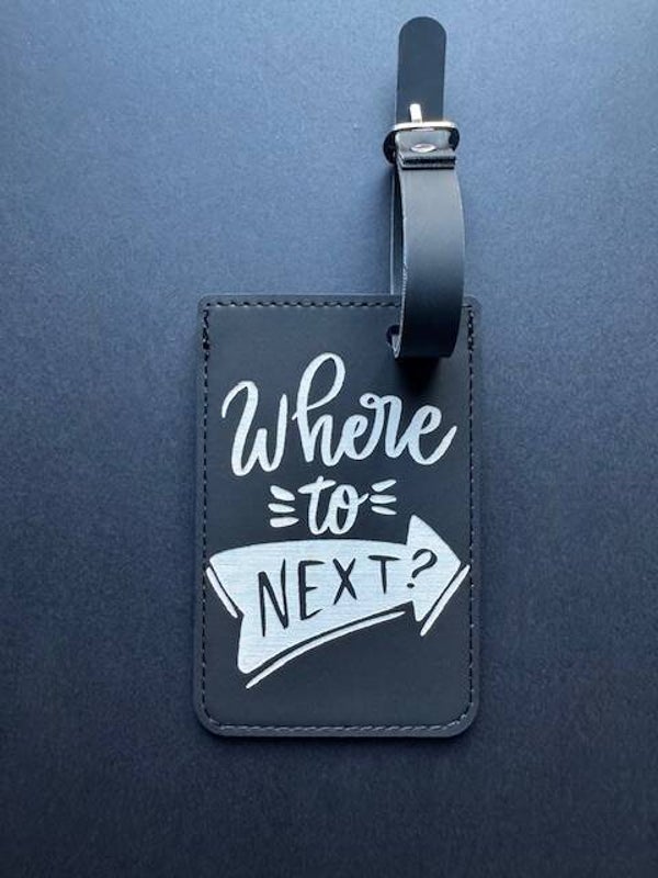 Black Luggage Tag