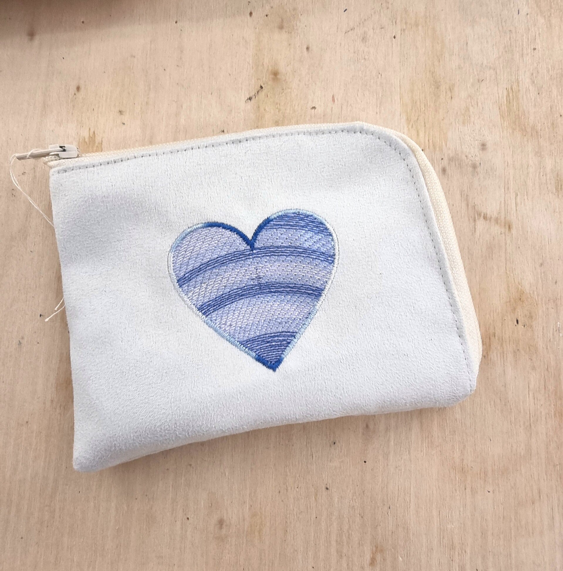 Porte monnaie/cartes brodés