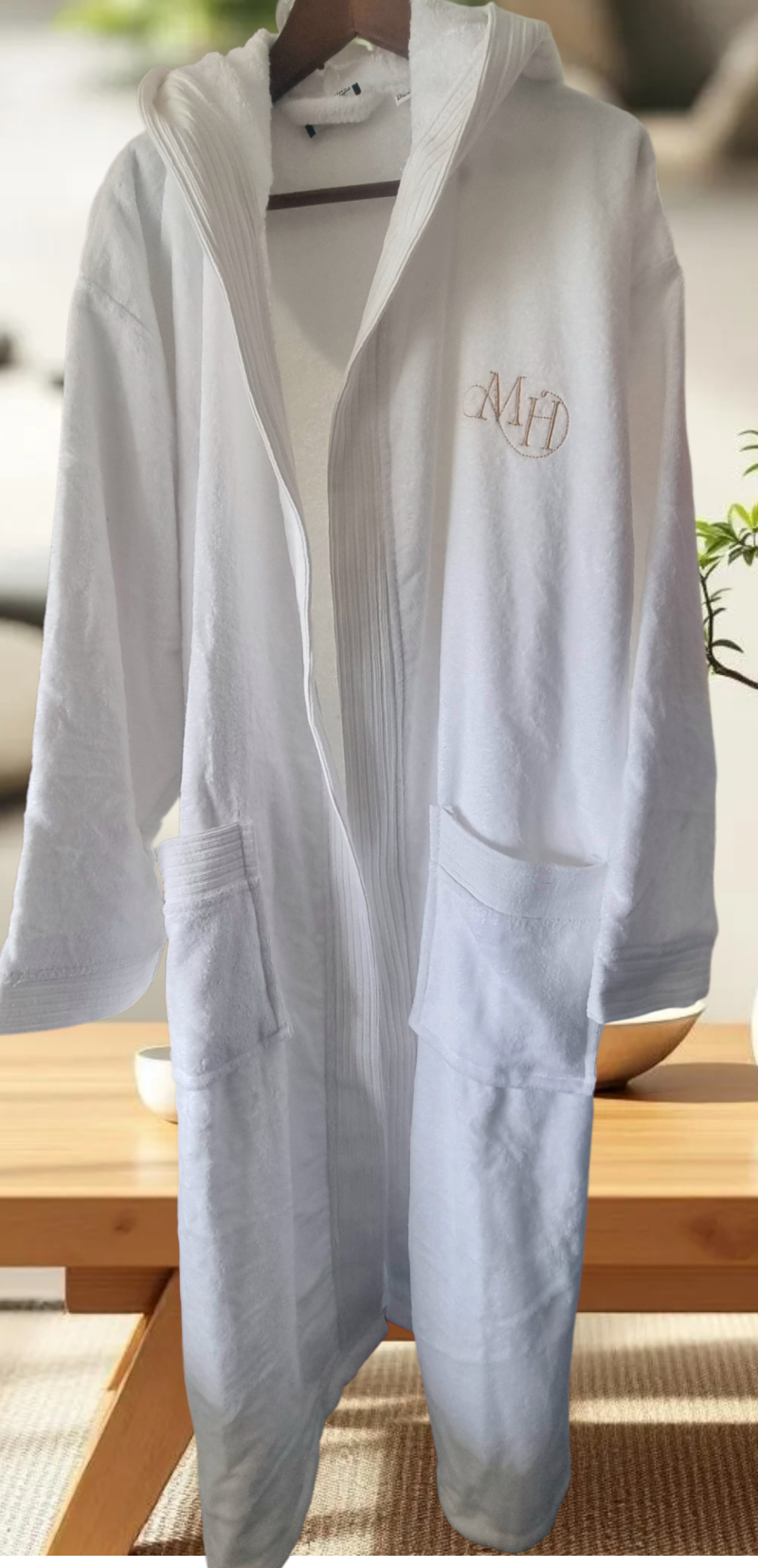 Peignoir logo brodé 