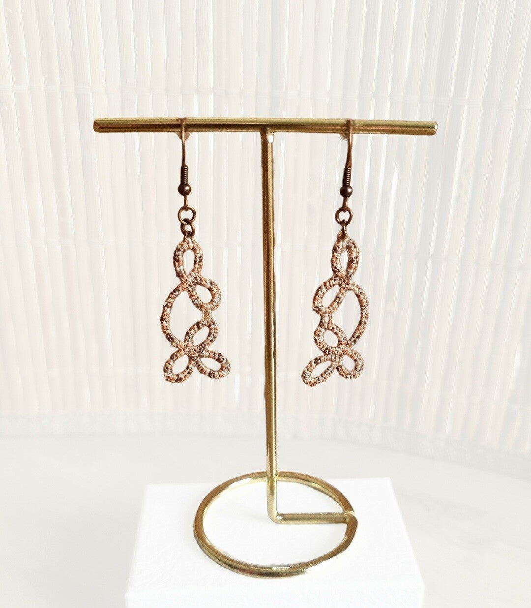 Boucles d'oreilles bohème création artisanale