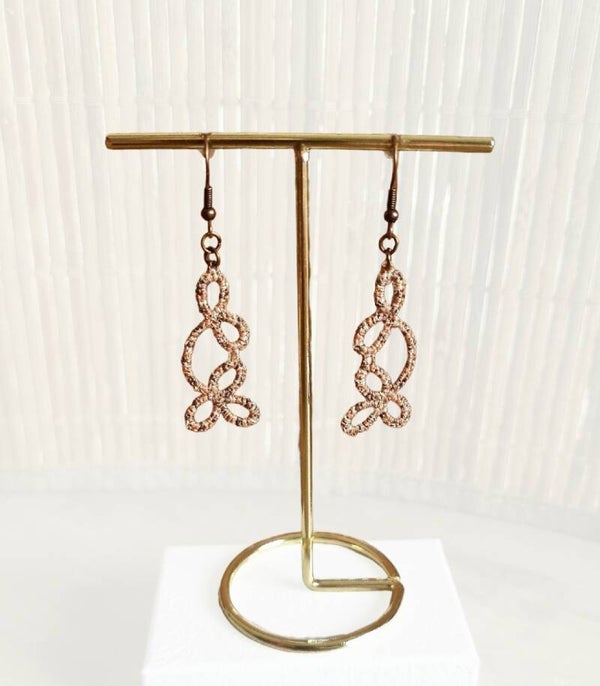 Boucles d'oreilles bohème création artisanale