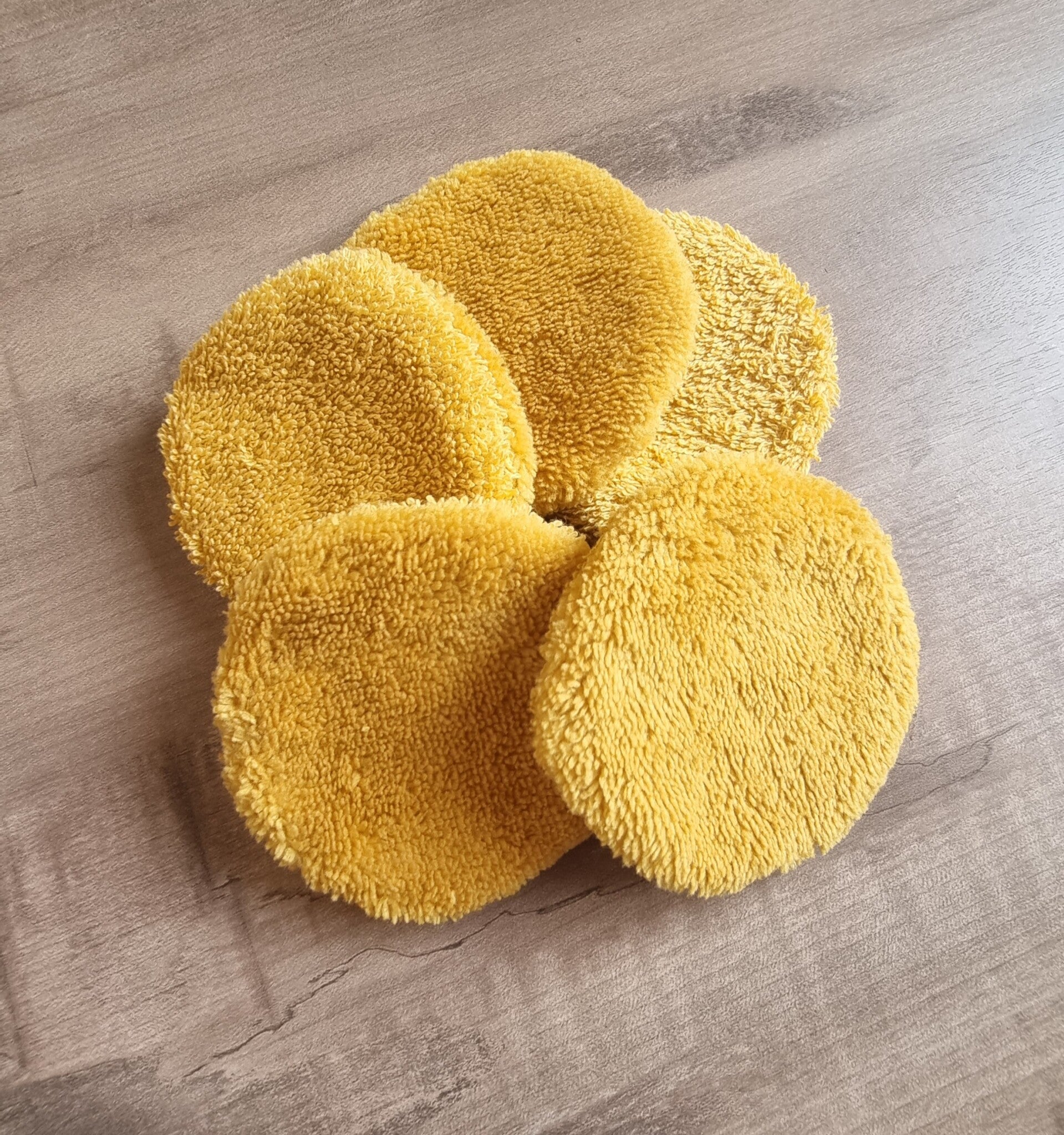 Lingette ronde jaune ocre